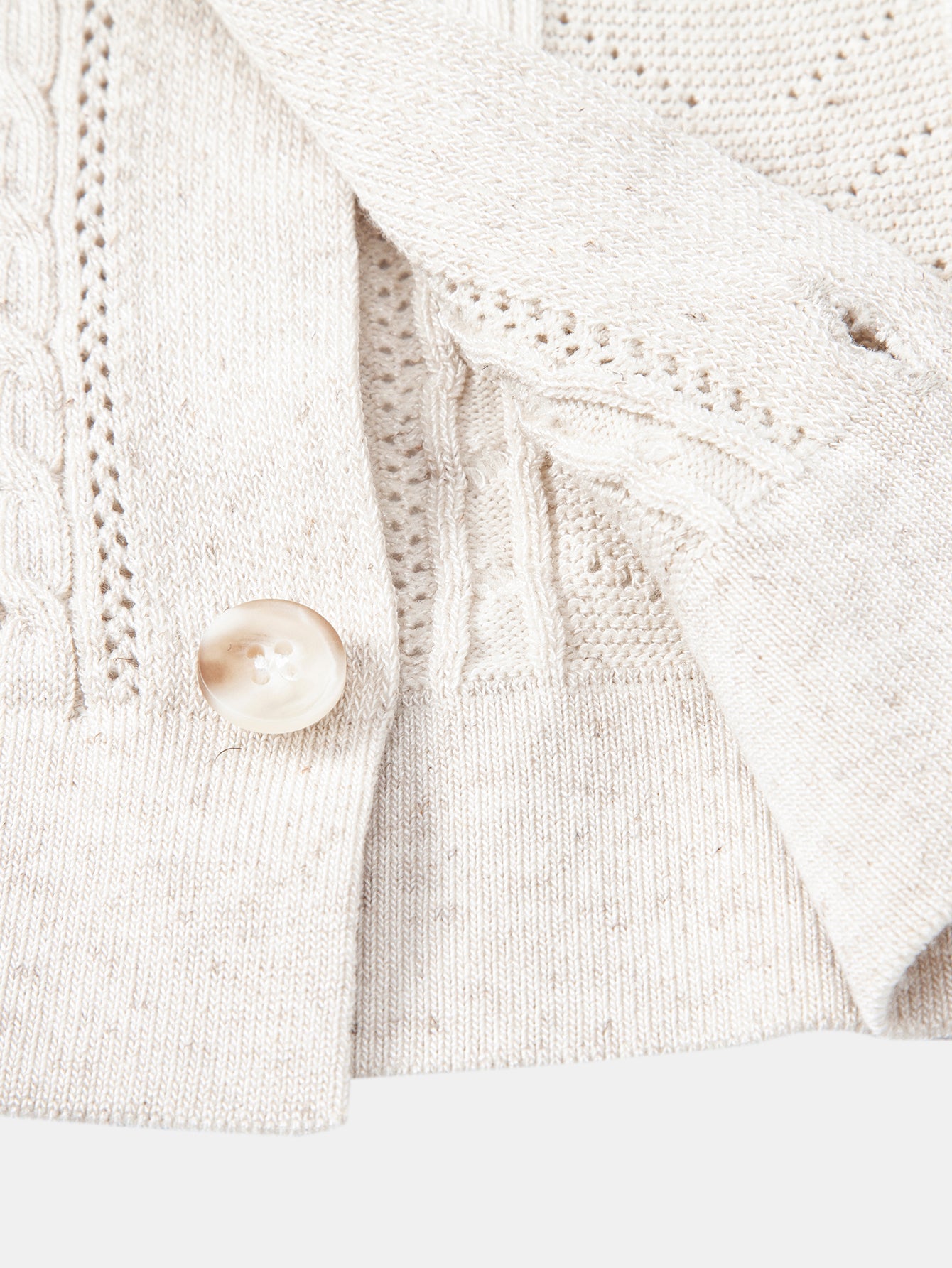Linen Textured Knit Shirt & Slim Fit Tapered Trousers