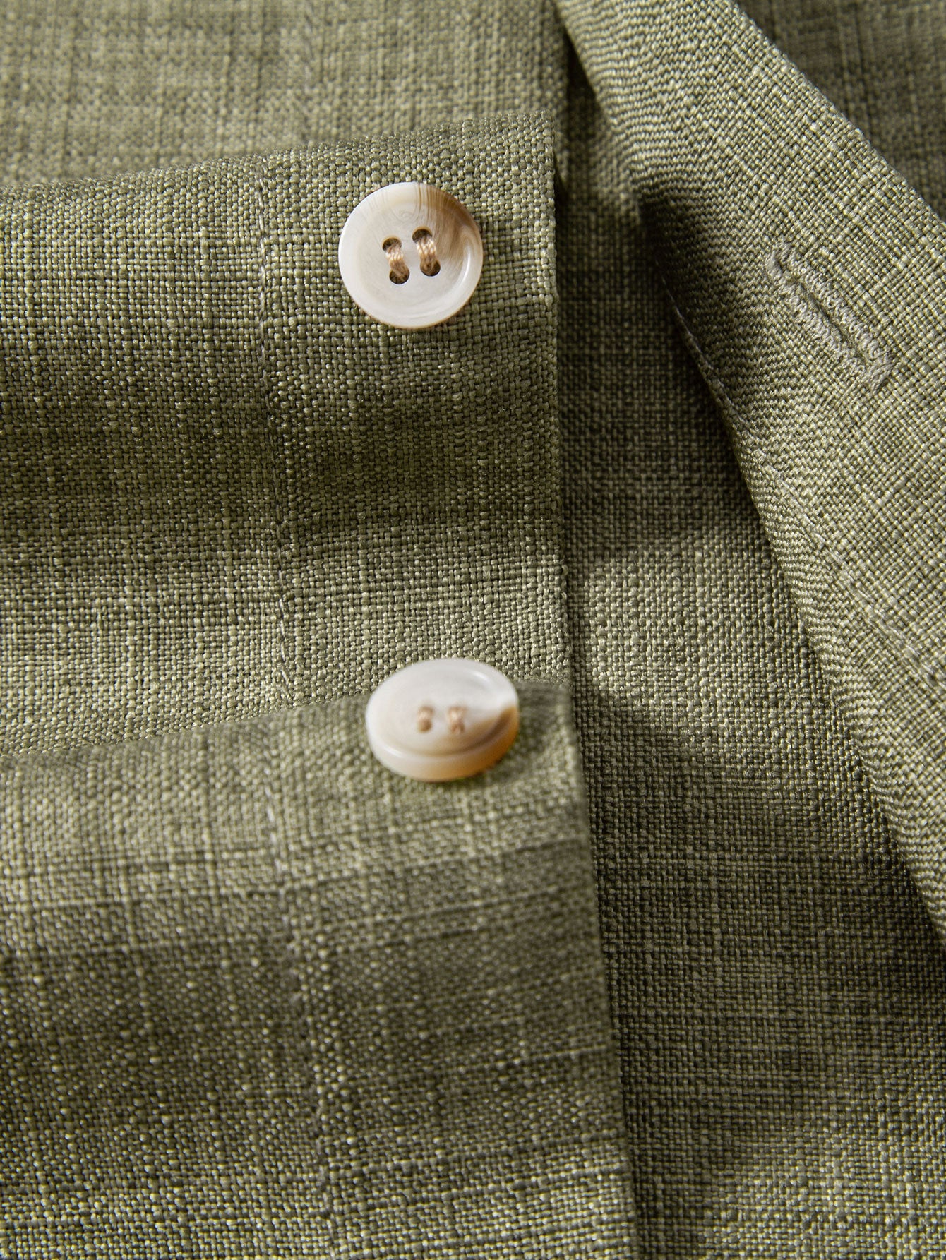 Linen Look Button Up Shirt & Drawstring 7" Shorts