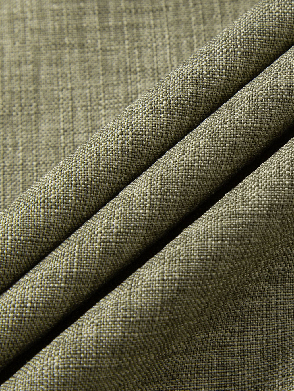 Linen Look Stand Collar Shirt