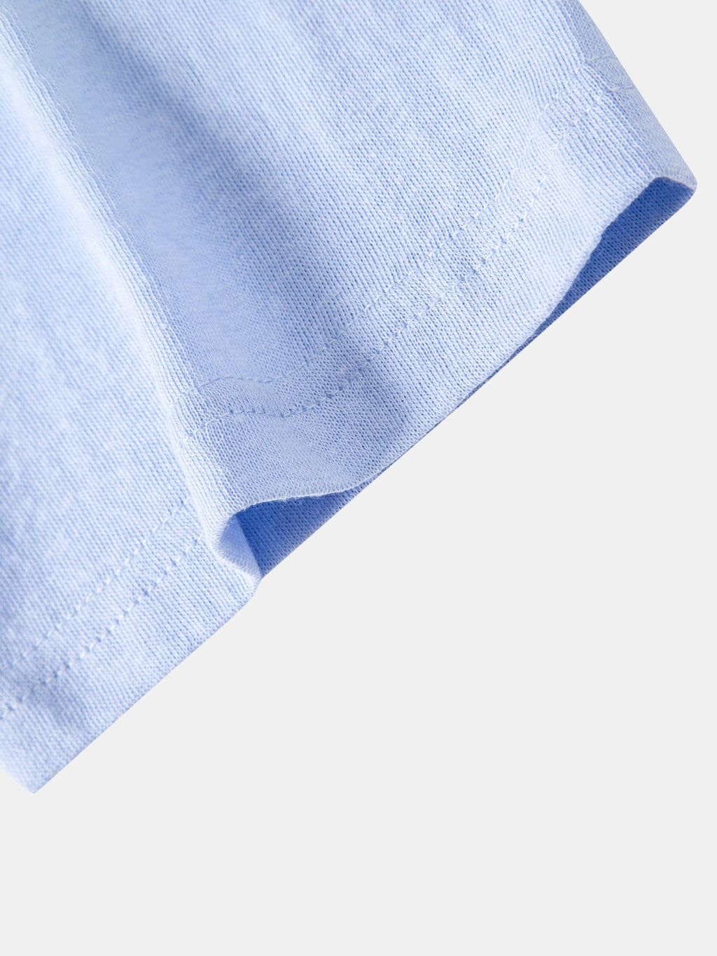 Lightweight Linen Look Deep Notched Collar T-Shirt