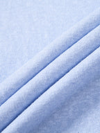 Lightweight Linen Look Deep Notched Collar T-Shirt