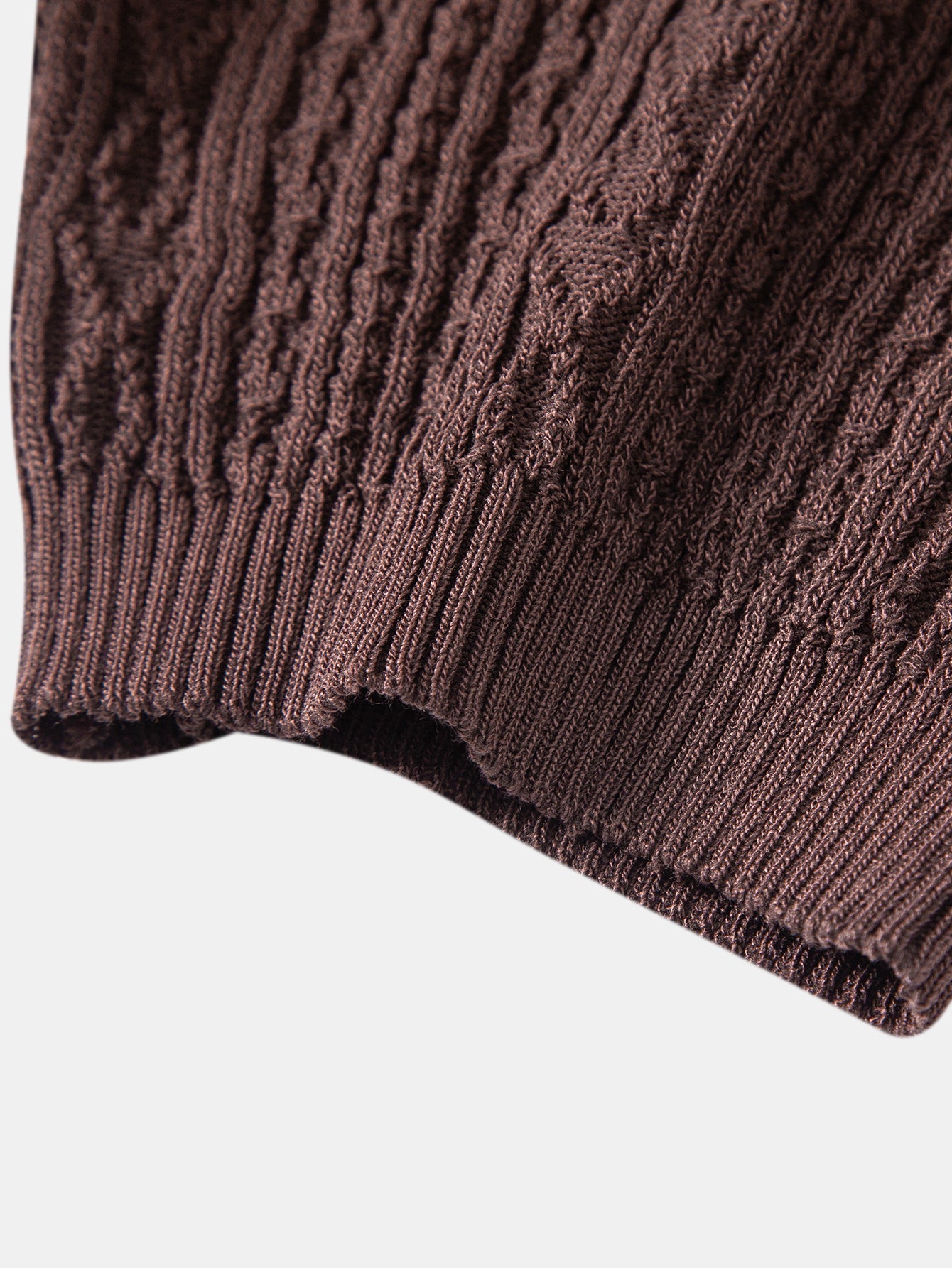 Geometric Jacquard Knit Polo