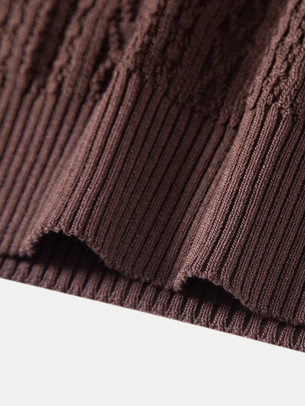 Geometric Jacquard Knit Polo