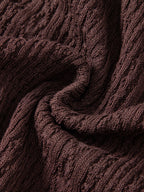 Geometric Jacquard Knit Polo