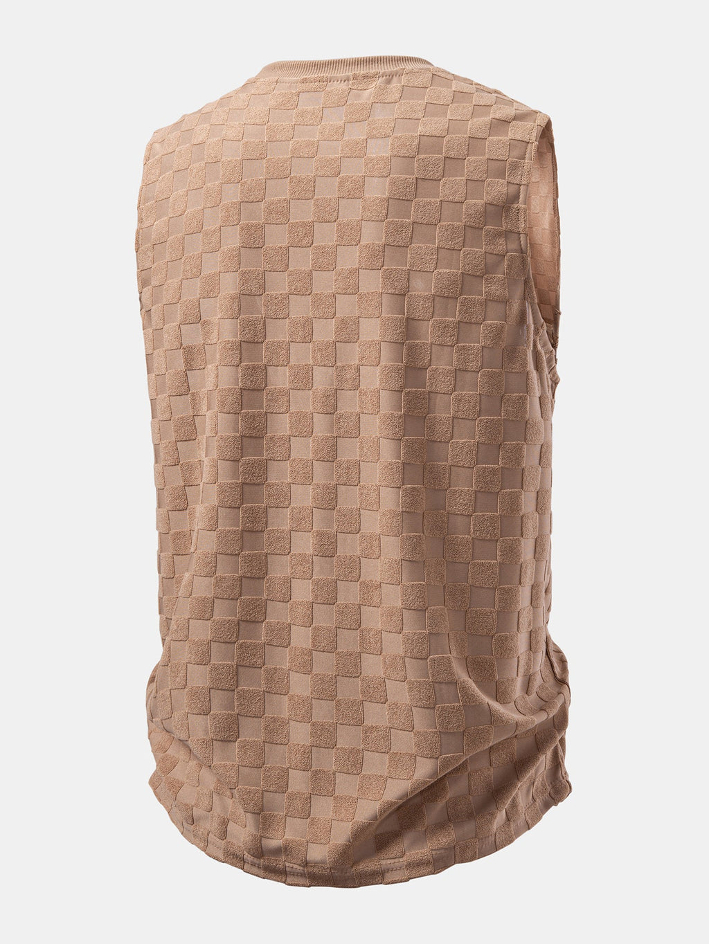 Checkerboard Jacquard Tank Top