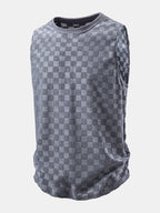 Checkerboard Jacquard Tank Top
