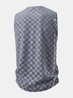 Checkerboard Jacquard Tank Top