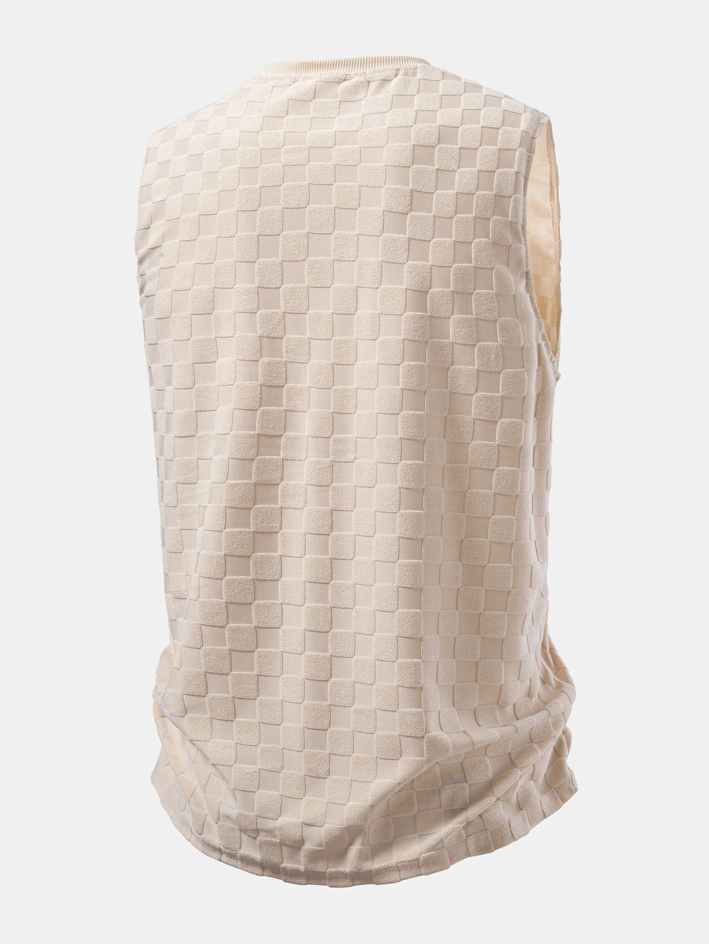 Checkerboard Jacquard Tank Top
