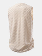 Checkerboard Jacquard Tank Top