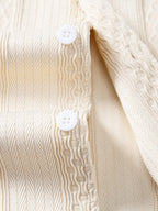 Geometric Jacquard Button Up Shirt