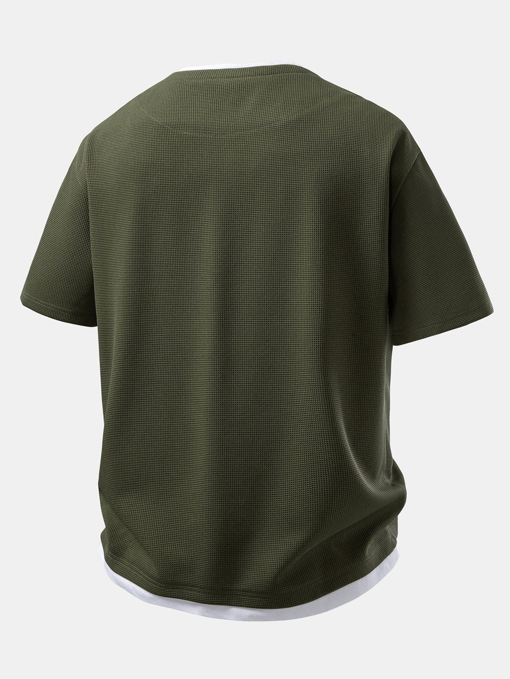2 In 1 Waffle Notched Collar T-Shirt & 7" Shorts Set