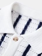 Stripe Open Knit Shirt