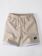 2 In 1 Waffle Notched Collar T-Shirt & 7" Shorts Set