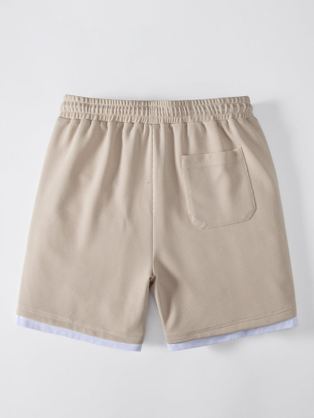 2 In 1 Waffle Notched Collar T-Shirt & 7" Shorts Set