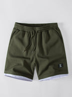 2 In 1 Waffle Notched Collar T-Shirt & 7" Shorts Set