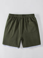 2 In 1 Waffle Notched Collar T-Shirt & 7" Shorts Set