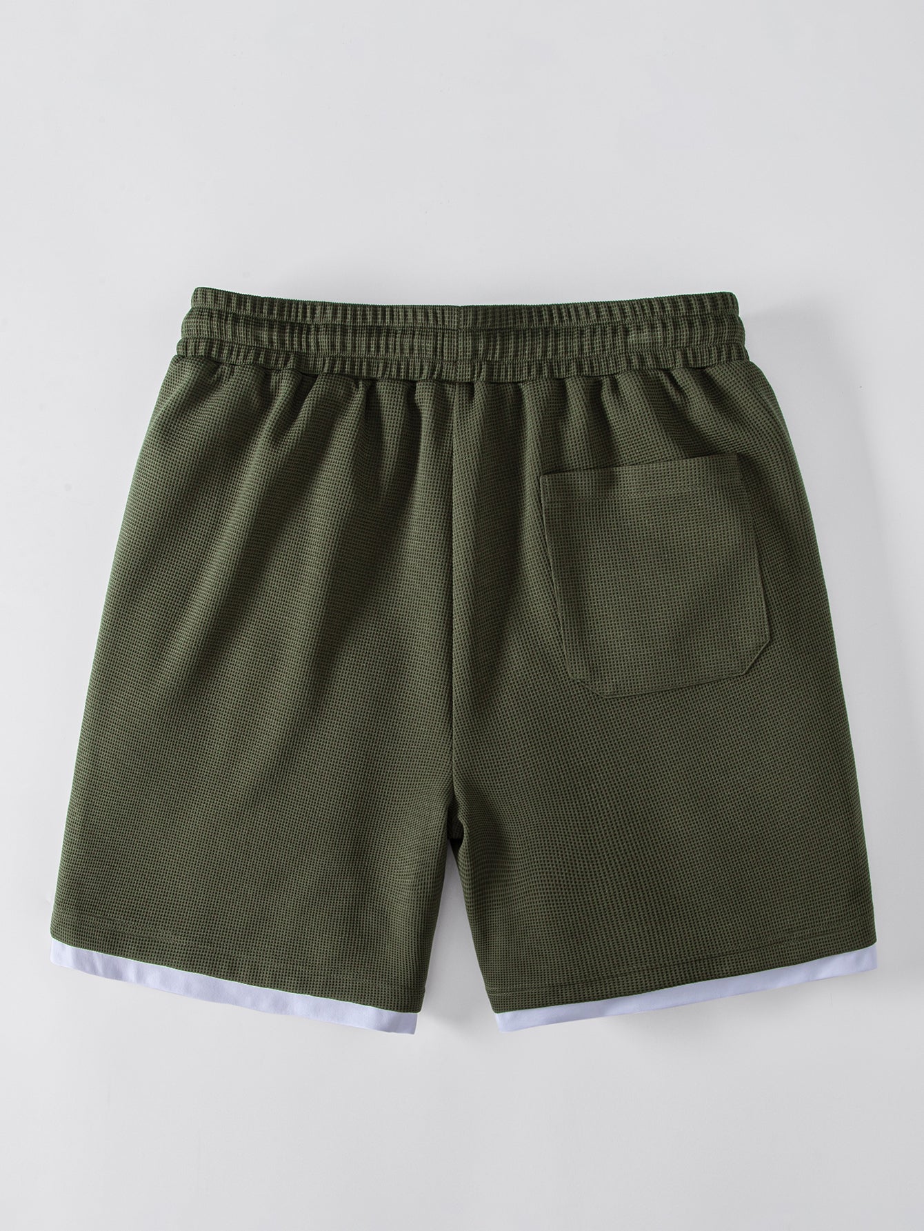 2 In 1 Waffle Notched Collar T-Shirt & 7" Shorts Set