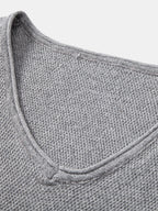 V-Neck Knit T-Shirt