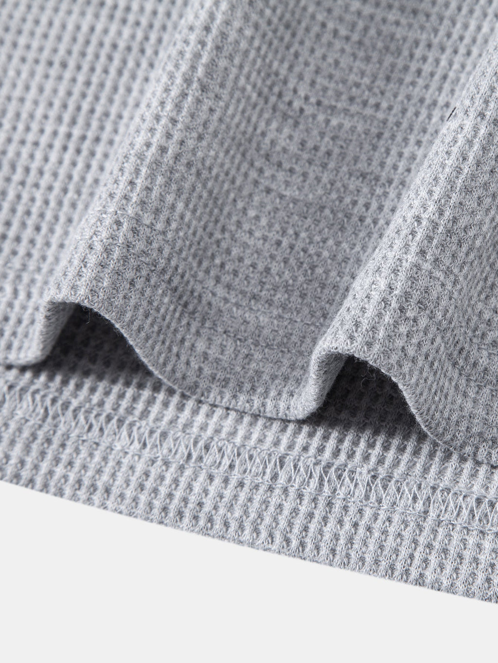 2 In 1 Waffle Henley Shirt