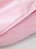Relax Fit Pink Panther Print Crew Collar T-Shirt  & Drawstring Jersey 7" Shorts