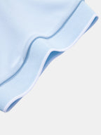 Contrast Trim Johnny Collar Polo