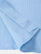 Crinkled Textured Button Down Shirt