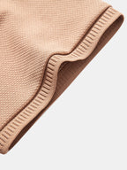 Textured Zipper Polo