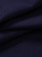 Contrast Trim Zipper Polo