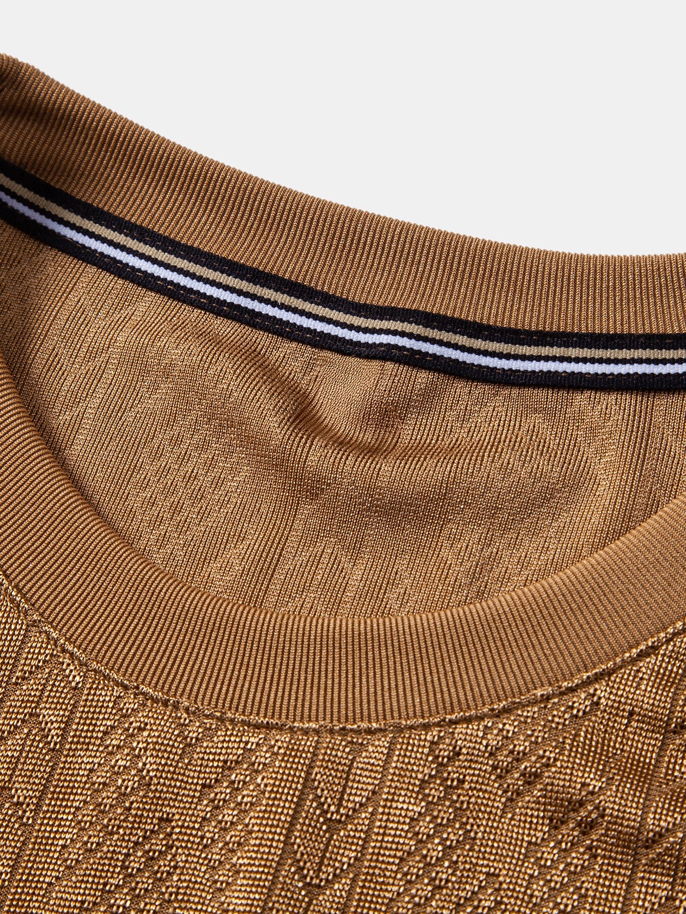 Geometry Jacquard Knit T-Shirt