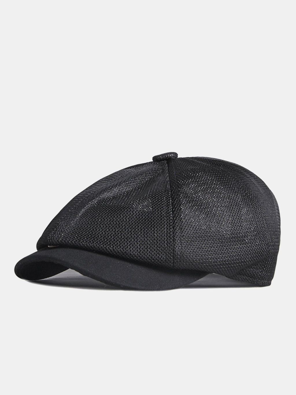 Ultra Breathable Full Mesh Ivy Cap | Quick Dry Cooling Six-Panel Crown Contrast Short Brim Lightweight Summer Gatsby Driving Flat Hat