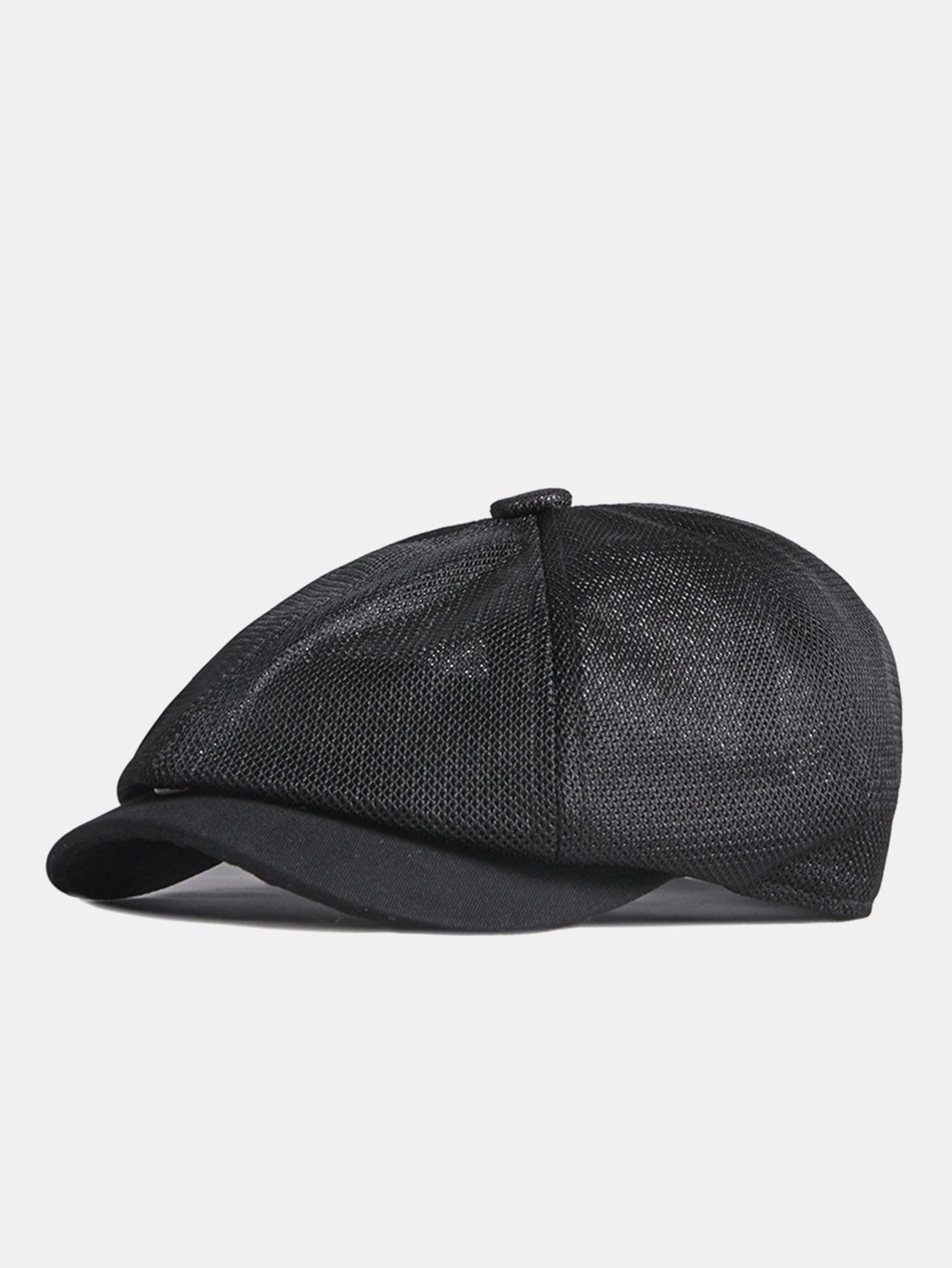 Ultra Breathable Full Mesh Ivy Cap | Quick Dry Cooling Six-Panel Crown Contrast Short Brim Lightweight Summer Gatsby Driving Flat Hat
