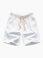 Gradient Island Palm Tree Print Shirt & Swim Shorts