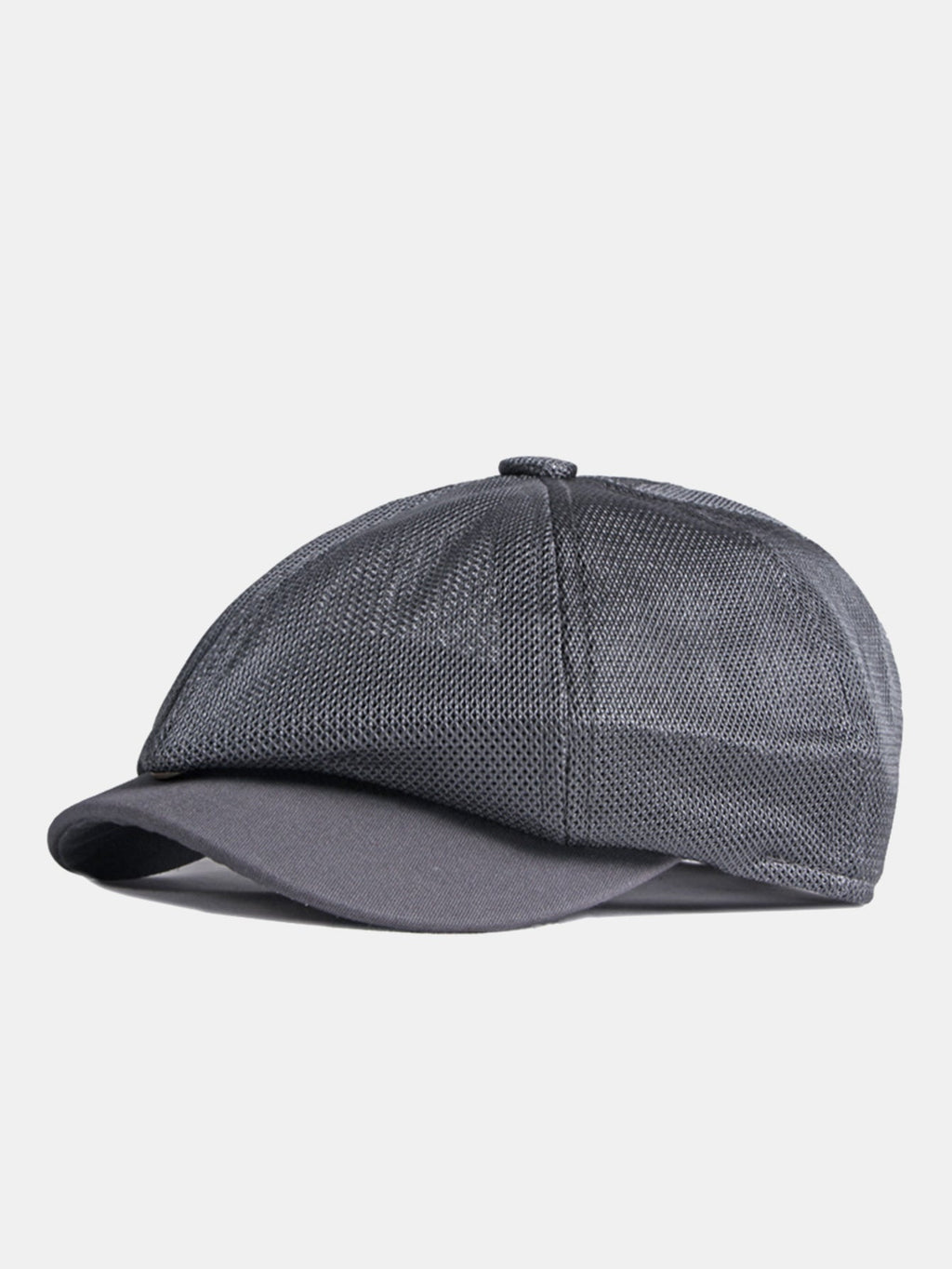 Ultra Breathable Full Mesh Ivy Cap | Quick Dry Cooling Six-Panel Crown Contrast Short Brim Lightweight Summer Gatsby Driving Flat Hat