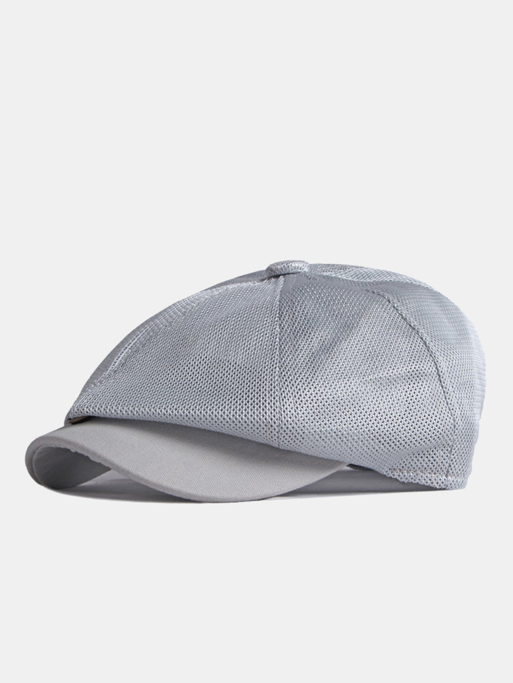 Ultra Breathable Full Mesh Ivy Cap | Quick Dry Cooling Six-Panel Crown Contrast Short Brim Lightweight Summer Gatsby Driving Flat Hat